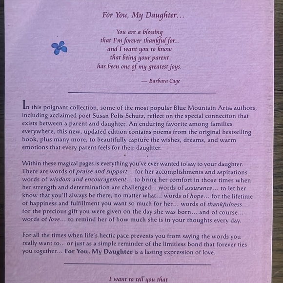“For You, My Daughter” Paperback Book - Picture 2 of 5